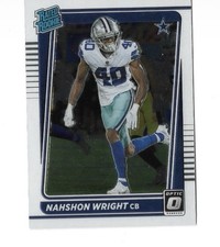 2021 Panini Donruss Optic - Rated Rookie Nahshon Wright #285 (RC)