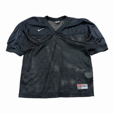 Vintage Nike Core Football Practice Mesh Jersey Youth Size Large 14-16 Black