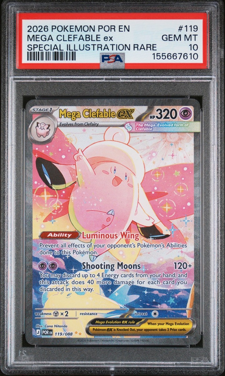 2026 POKEMON POR EN-PERFECT ORDER #119 MEGA CLEFABLE EX PSA 10 | eBay