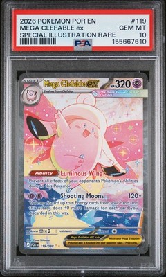 2026 POKEMON POR EN-PERFECT ORDER #119 MEGA CLEFABLE EX PSA 10 | eBay