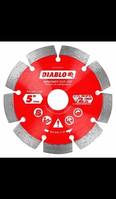 Diablo Tools DMADS0500 5'' Diamond Segmented Masonry Cut-Off Blade