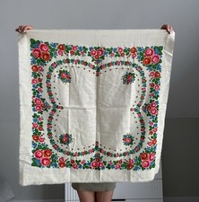 Traditional 1960 vintage wool shawl.retro scarf Traditions . Hustka