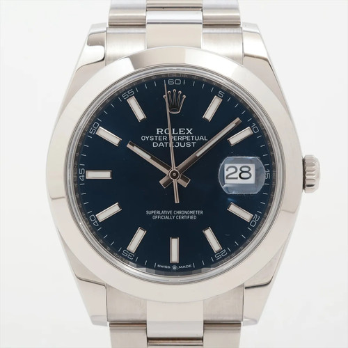 Rolex Datejust 41 126300 SS SS AT bright blue dial