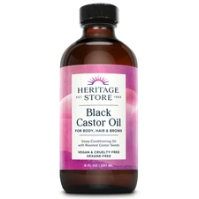 Heritage Store Black Castor Oil | 8 FL oz