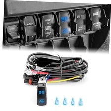 180W Plug Play Wiring Harness Kit with Pulse Power Bar Plug Spot Lights