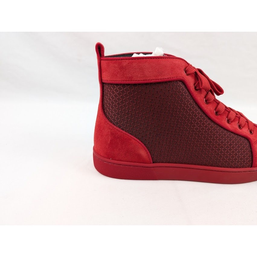 Christian Louboutin Louis Orlato Flat Hi-Top Sneakers in Loubi BNWB 45 image 2