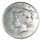 1927 S Peace Dollar AU-Almost Uncirculated 90% Silver $1 US Coin # 451