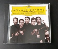 CD  MOZART BRAHMS  CLARINET QUINTETS  SHIFRIN...