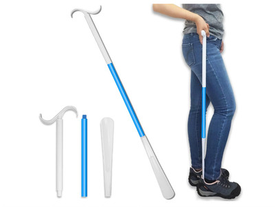 35.5'' Long Handle Shoe Horn - Dressing Stick & Sock Remover Aid for Seniors