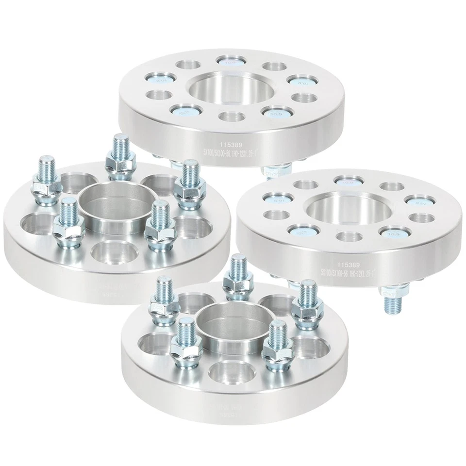 4Pcs 25 mm 5x100 Hub Centric Wheel Spacers 12x1.25 For Subaru Legacy 1990-2014 Foto 3 de 4