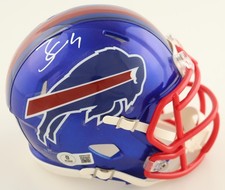 James Cook Signed Bills Riddell Flash Mini Helmet Auto Beckett Authentic BAS