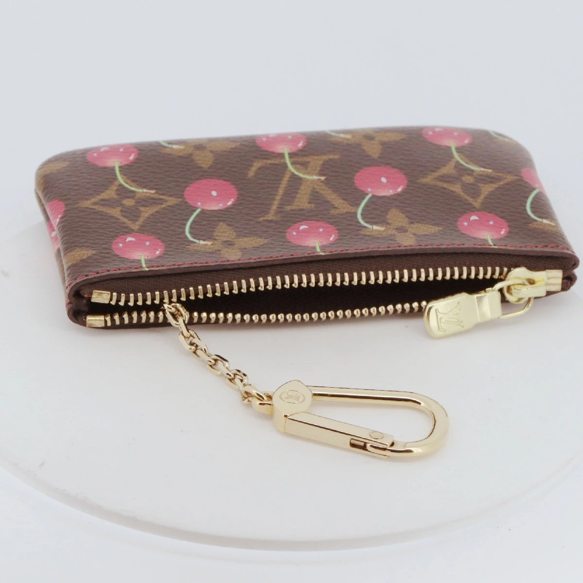 LOUIS VUITTON x Takashi Murakami Pochette Clé Monogram Cherry Coin
