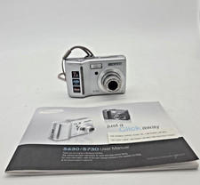 Samsung Digimax S730 7.2 MP Digital Camera Silver - For Parts Or Repair