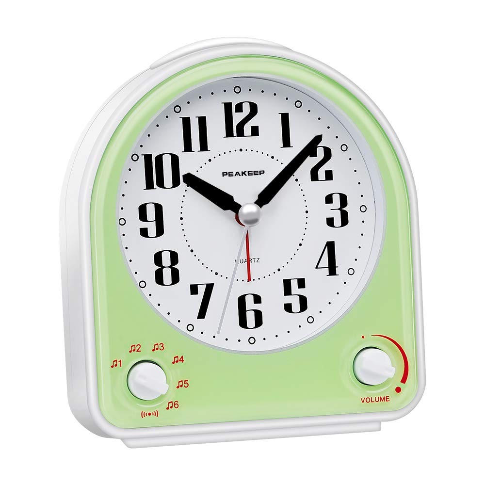 Non-ticking Silent, 4.5 X 2.5 X 5 Inches, Green
