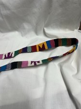 Guatemalan Mayan Brocade Woven Belt Strap 52 Figural Folk Art Textile Belt Vtg