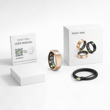 Smart Ring Fitness Tracker Sleep Heart Rate SpO2 Monitor IP68 for iOS Android