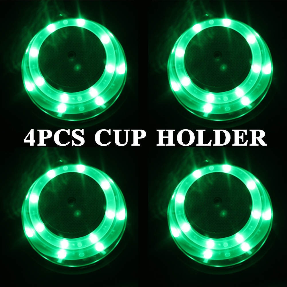 4Pcs Green LED Drink Holder Stainless Steel Marine Boat Cup Holder Truck RV Car eBay