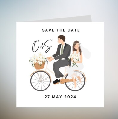 Hochzeit Save the Date Karten mit Umschlägen, minimalistische Save the Date Karten, 6x6