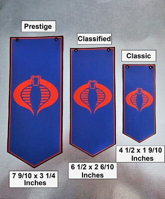 GI JOE and Cobra Figure Scale Banners Over 50 Styles!