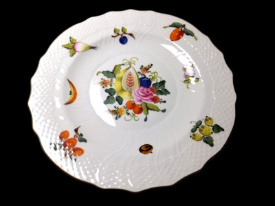 Frühstücksteller ca. 19 cm Herend ''Bouquet de Fruits  1518  BFR Motiv 4