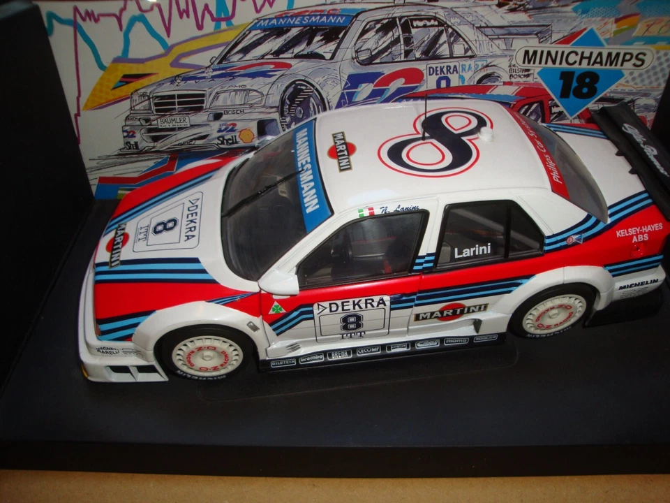 Modellino Alfa Romeo 155 V6 TI Minichamps " Nicola Larini" 1995 scala 1:20 - Immagine 2 di 4