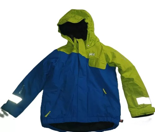 Helly Hansen Kids Windbreaker Insulated Jacket Full Zip Snap Blue Size 6 B001 - Picture 2 of 11