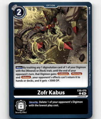 Digimon CCG Zofr Kabus - Chain of Liberation