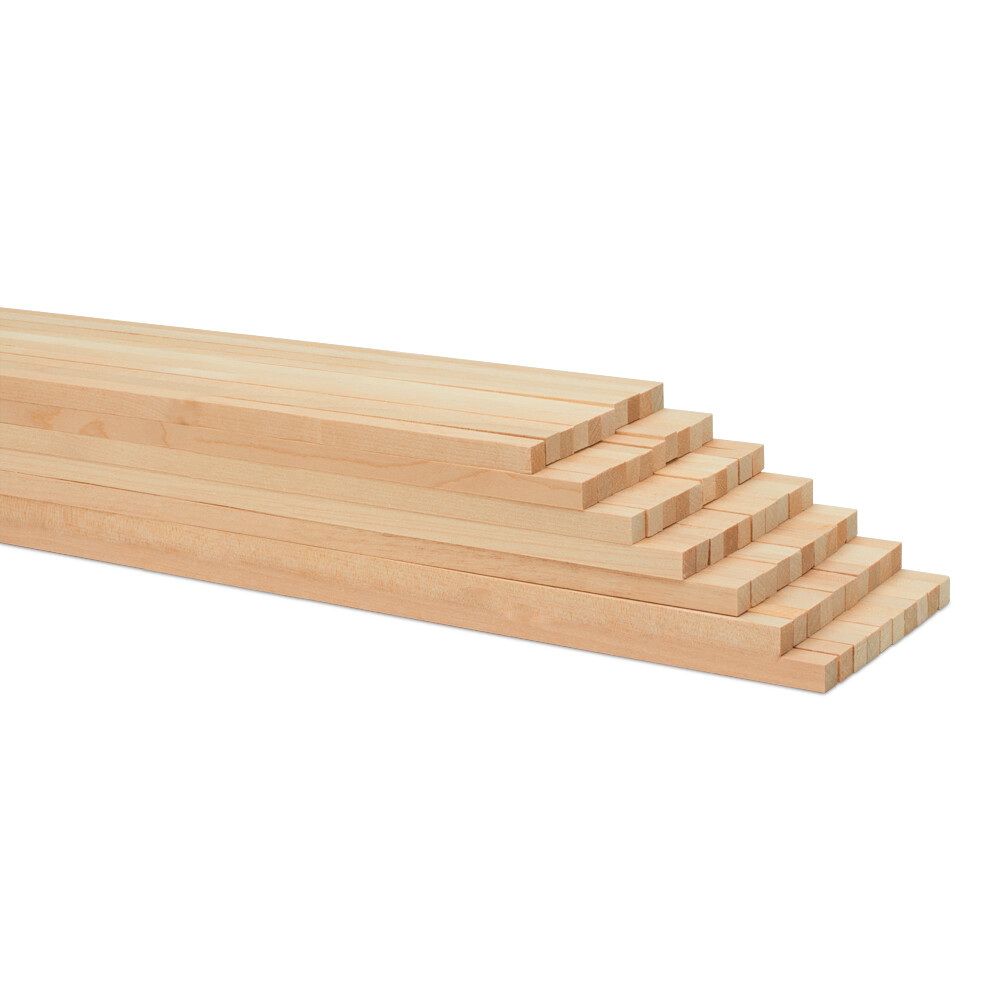 Wood Square Dowel Rods 3/8  x 12