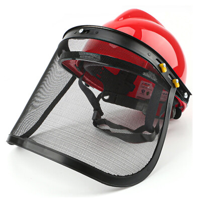 Chainsaw Garden Grass Trimmer Safety Helmet Hat Full Face Mesh/Visor