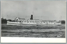 STEAMSHIP MAINE VINTAGE REAL PHOTO POSTCARD RPPC