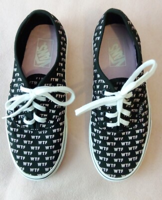 VANS Sneaker Authentic UNISEX black WTF FTW Print EUR36,5 VNOA38EMMQD F3