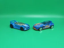 Hot Wheels Quick N Sik & Fast Master Diecast Toy Car Lot Blue Collectible Set