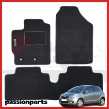 TAPPETI TOYOTA YARIS DAL 2006 AL 2011 IN MOQUETTE CON RICAMO E 2 FISSAGGI OVALI