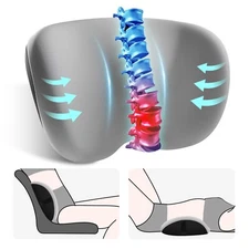 Snailax Memory Foam Lumbar Support Pillow for Lower Back Pain Relief, Gifts