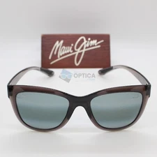 New Maui Jim ANUENUE Women Polarized Sunglasses 448-11 Translucent Grey Lens