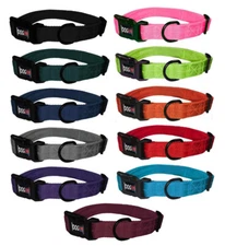 Nylon Pet Dog Collar Custom Embroidery Adjustable Quick Release Durable