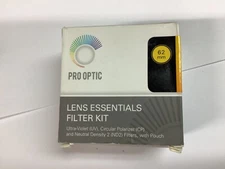 Pro Optic 58 MM Lens Essential Filter Kit with Pouch New