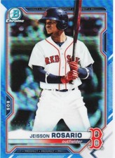 JEISSON ROSARIO 2021 BOWMAN CHROME PROSPECTS /150 BLUE REFRACTOR CARD # BCP-37