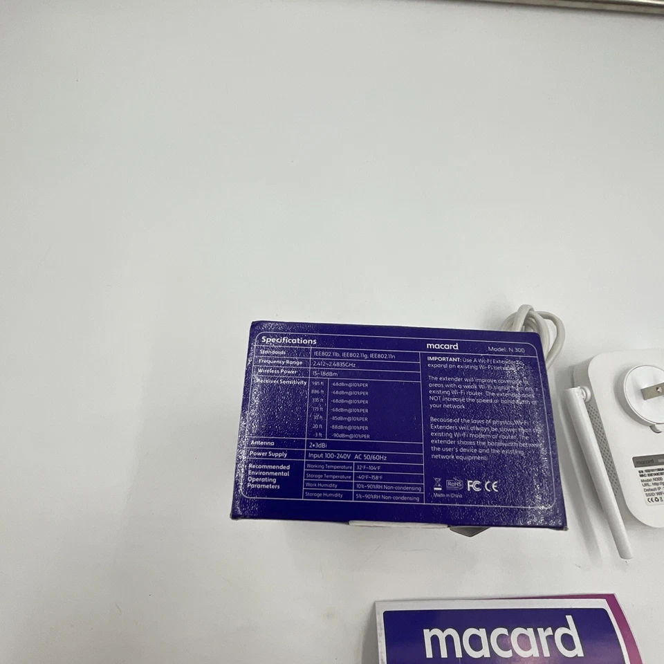 MACARD N300 Dual Band Wi-Fi Range Extender with Ethernet port - Image 3 of 4
