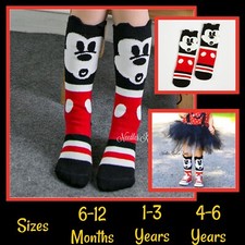 Kids Mickey Mouse Inspired Socks, 3 Sizes Available, Unisex Socks