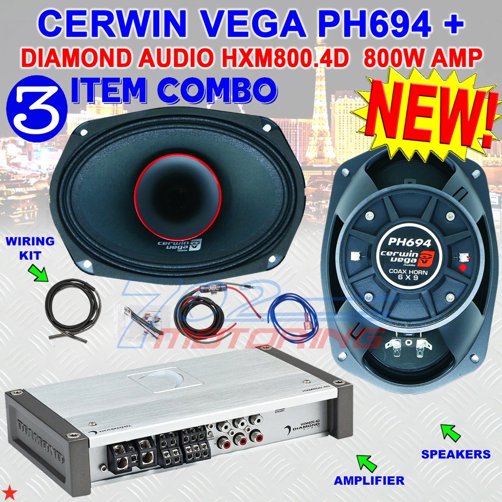 cerwin vega sub amp combo