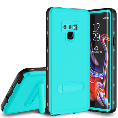 For Samsung Galaxy Note 10 9 S8 S9 S10 Plus Life Waterproof Case with Kickstand