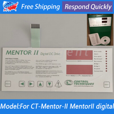 For Control Techniques Mentor II Quantum III Digital DC Drive Membrane Keypad