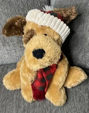 Hugfun International Bear. Holiday Hat and Scarf. 