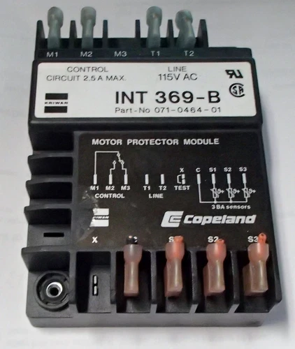 Copeland Kriwan Motor Protector Module 071-0464-01 / INT 369-B INT369-B Used