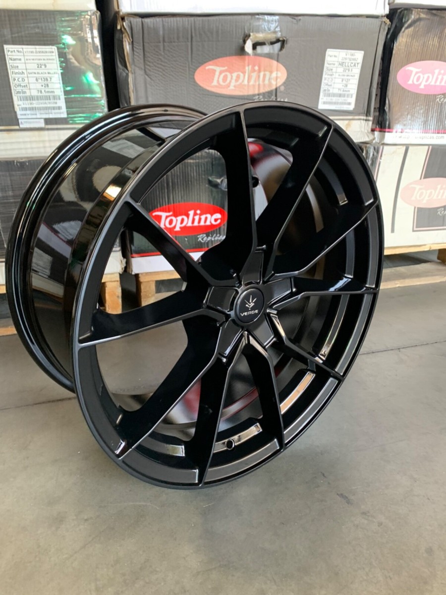 17x8 Verde Verve V18 gloss black 5x112 +42mm offset 74.1mm center