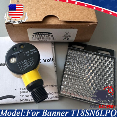 For Banner T18SN6LPQ EZ-BEAM T18 Series NPN 2m Range Photoelectric Switch Sensor