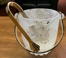 Creazioni Silvestri Arte Murano Kryształowe wiadro lodu z szczypcami