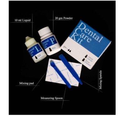 Dental Teeth Care Kit Glue For Crowns And Bridges Filling Zinc OE S L400 