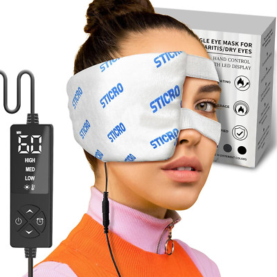 Stye Eye Warm Compress for Stye Treatment, Moist Heating Pad with 3 Heat & 5 Tim